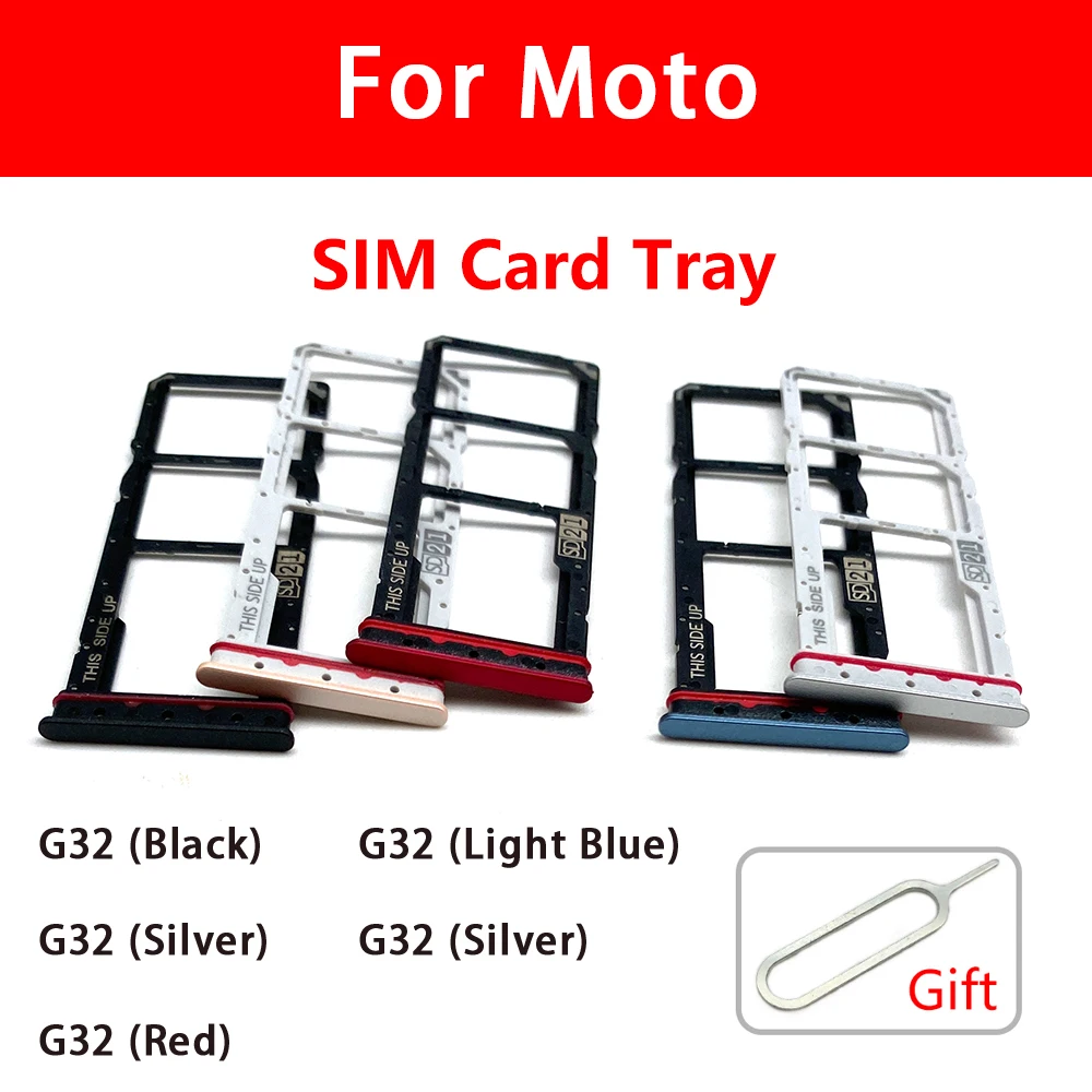 SIM Card Tray Micro SD Card Tray for Motorola Moto G5S Plus XT1805 (Black
