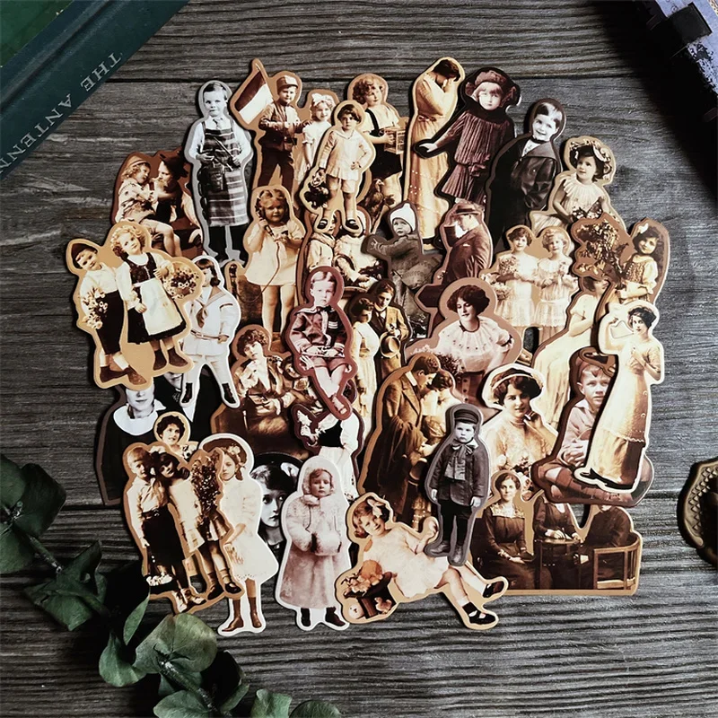 37 Pz Tim Holtz Stile Europa Bambole Di Carta Vintage Carta Artigianale Stock Junk Journal Ephemera Materiale Di Scrapbooking Confezione Di Carta