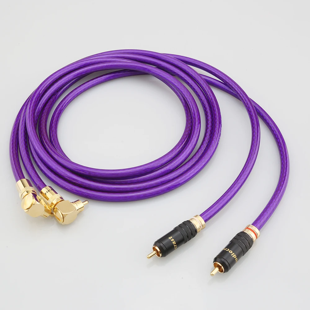 Hifi Van Den Hul Mc Silver It 65G Ofc Cavo Rca Angolato Placcato Argento Con Connettore A Spina Rca Ad Angolo Retto Da 90 Gradi A Rca