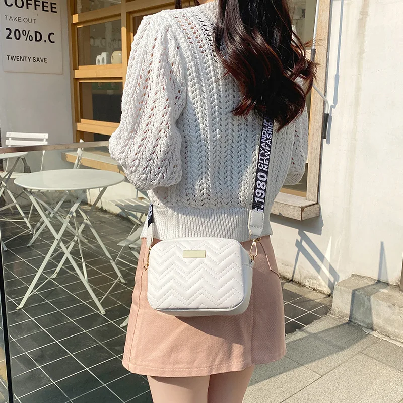 Women Bag Embroidered Small Square Bag New Korean Shoulder