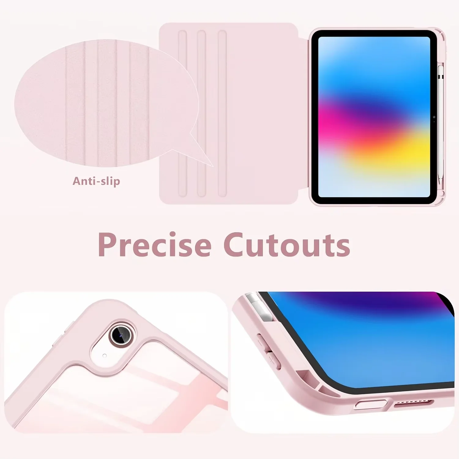 Clear Acrylic 720° Rotatable Tablet Case