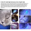 365 UV Veterinary Wood Lamp Pet Fungus Detection Waterproof Flashlight Skin Ultraviolet Light Cat Moss Tinea Light Black Mirror 4
