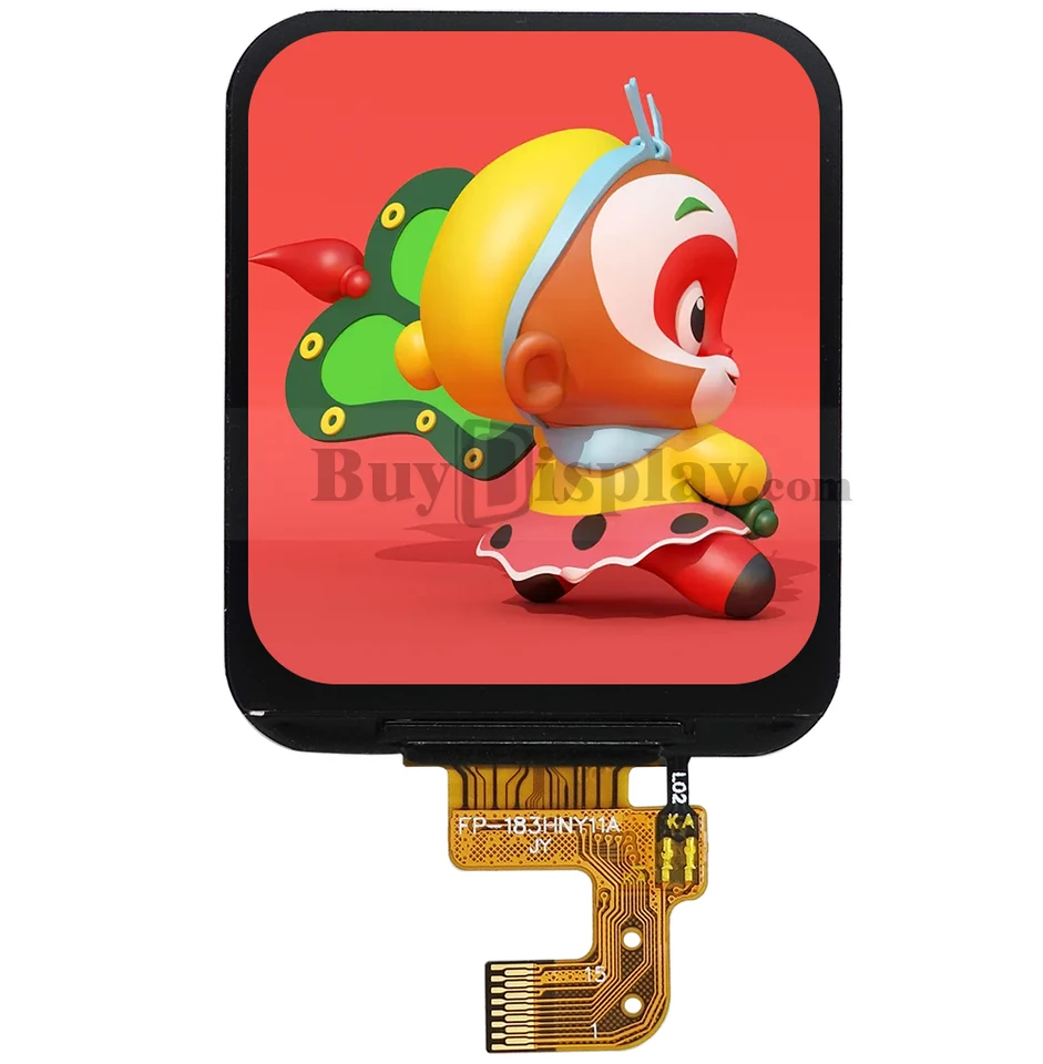1.83 inch IPS TFT LCD Display 240x280 Round Circle Screen for