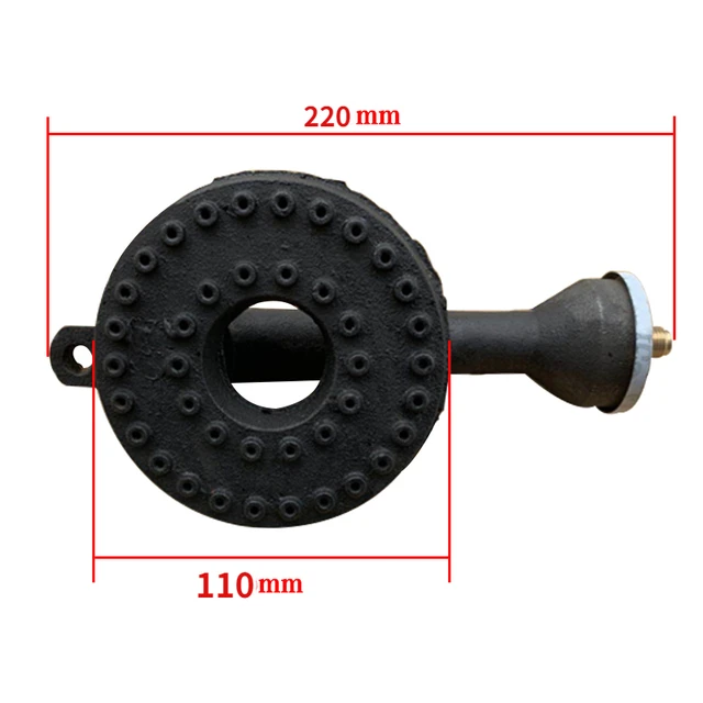 iron propane burner head with cast iron fitting orifice For Clay