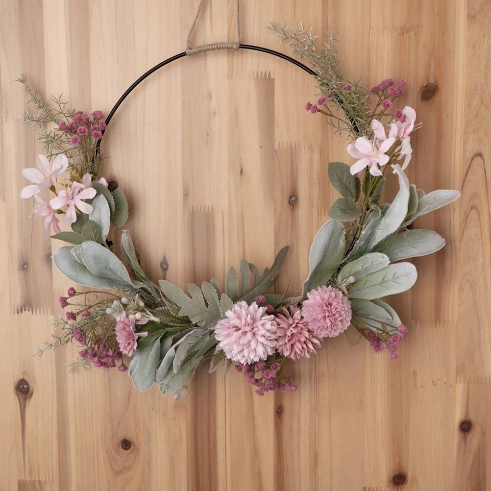 

Wreath Door Decor Front Wreaths Hanging Floral Home Artificial Spring Valentines Summer Flower Easter Outside Christmas for the