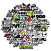 50pcs Funny JDM Styling Stickers Skateboard Luggage Bumper Bike Car Motorcycle Scooter Cool Decals Sticker Bomb Toy Waterproof 2