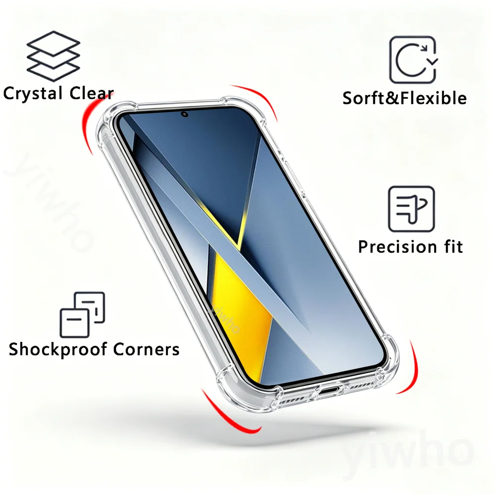 Crystal Clear Transparent Slim Soft Case with Corner Protection