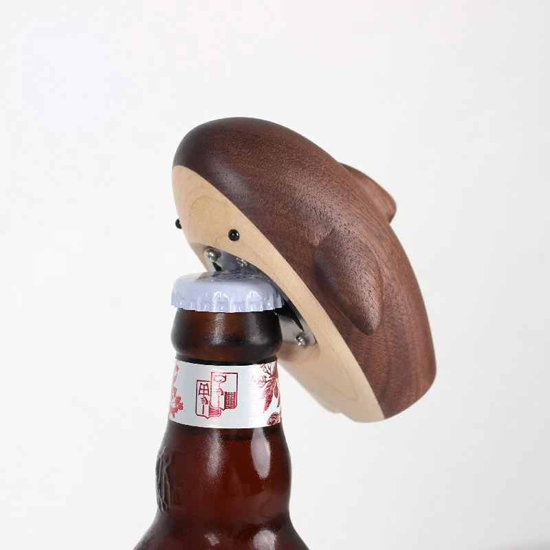 

Solid Wood Beer Bottle Opener, Shark Bottle Opener, Portable Starter, Creative Beer Shark Opener Gift
