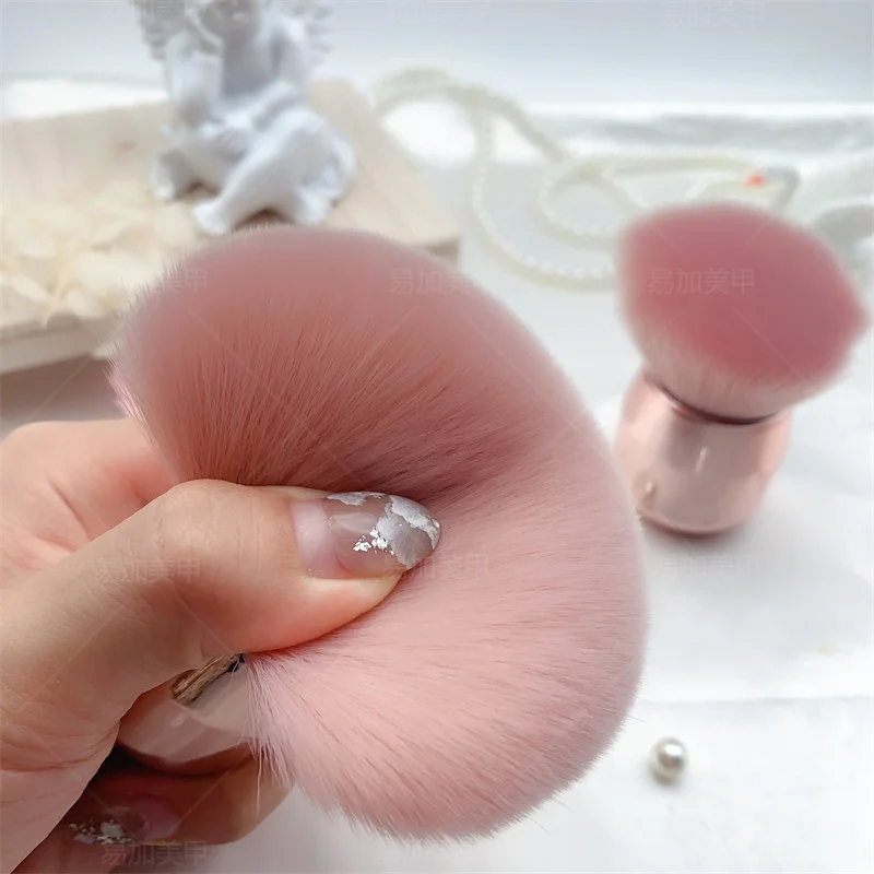 

Nail Cleaning Dust Brush Makeup Brush Metal Handle Nail Paint Gel Dust Cleaning Brush Make Up Nail Art UV Powder Remover Brush