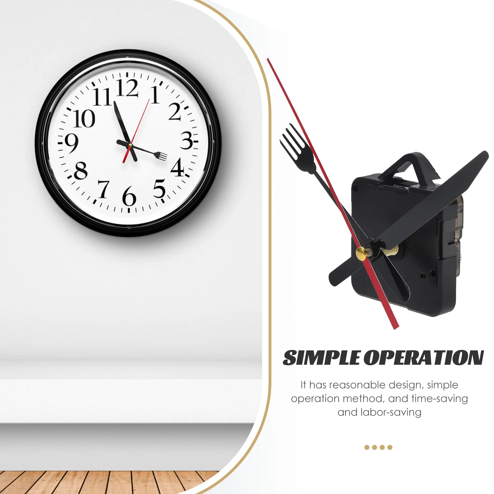 Clock Mechanism Repair Parts DIY Clocks Component Movement for Replacement Plastic Kit wall clock movement quartz clock movement watch repair tools clock accessory kit