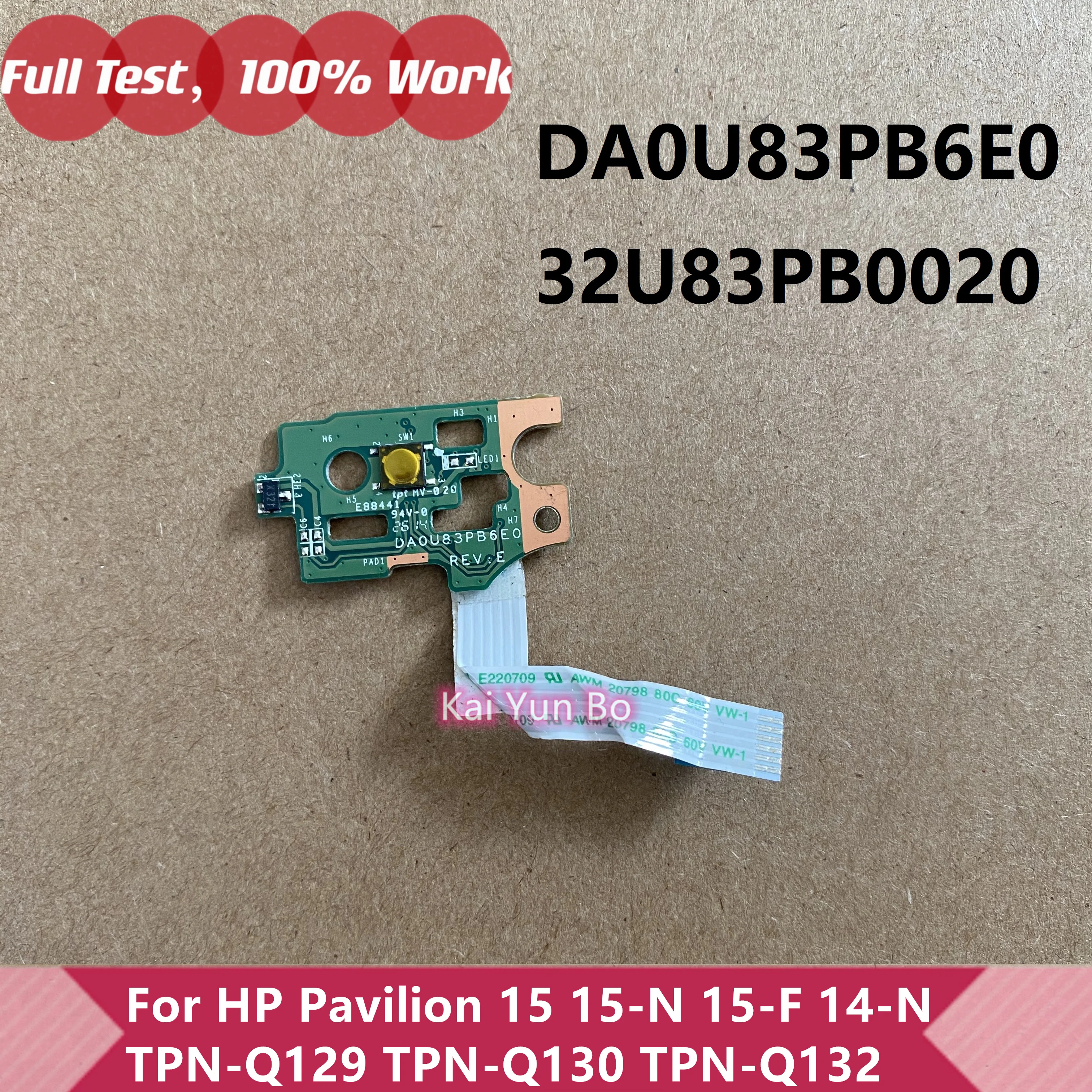 Original-DA0U83PB6E0-32U83PB0020-For-HP-Pavilion-15-15-N-14-N-15-F-TPN ...