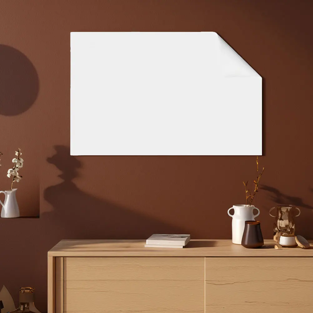 1 Roll Whiteboard Sticker Static Cling Electrostatic Adhesion Dry Erase Board for Walls Doors Fridge Reusable Fridge Whiteboard
