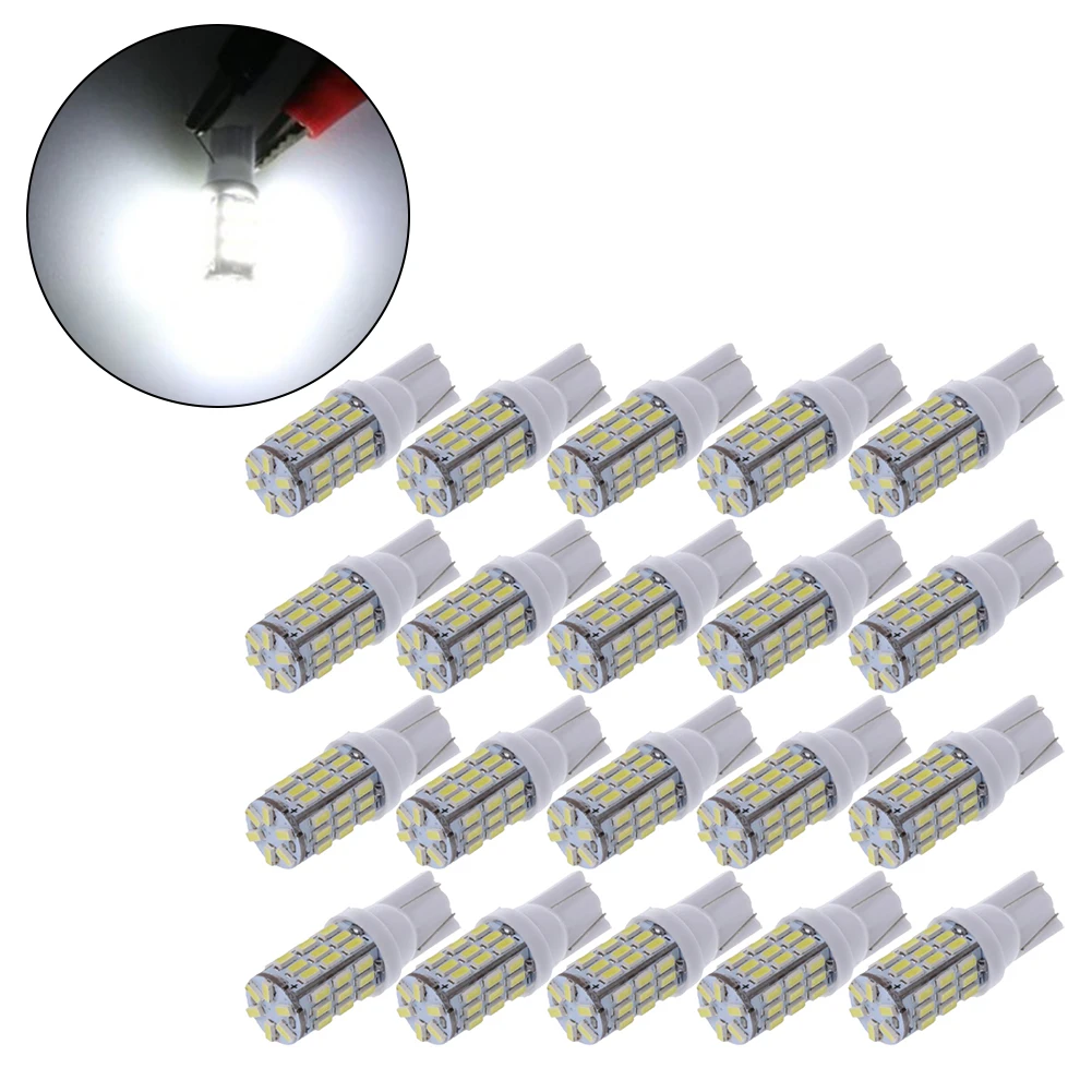 Trailer Light Bulb T10 Lamp Bead 12V DC 20 Pcs/set 50000H 5W Auto Parts Car Accessories RV Camper LED Practical