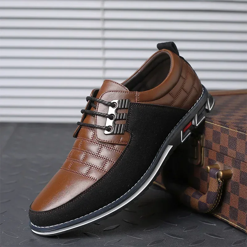 Leather Shoes for Men Casual Business Office Comfort Working Loafers