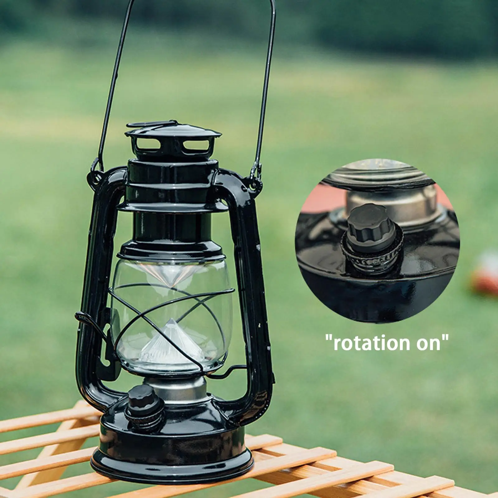 24Cm Outdoor Camping Kerosine Lamp Lantaarn Brons Gekleurde Lamp Vintage Foto Props Outdoor Lichten| | - AliExpress