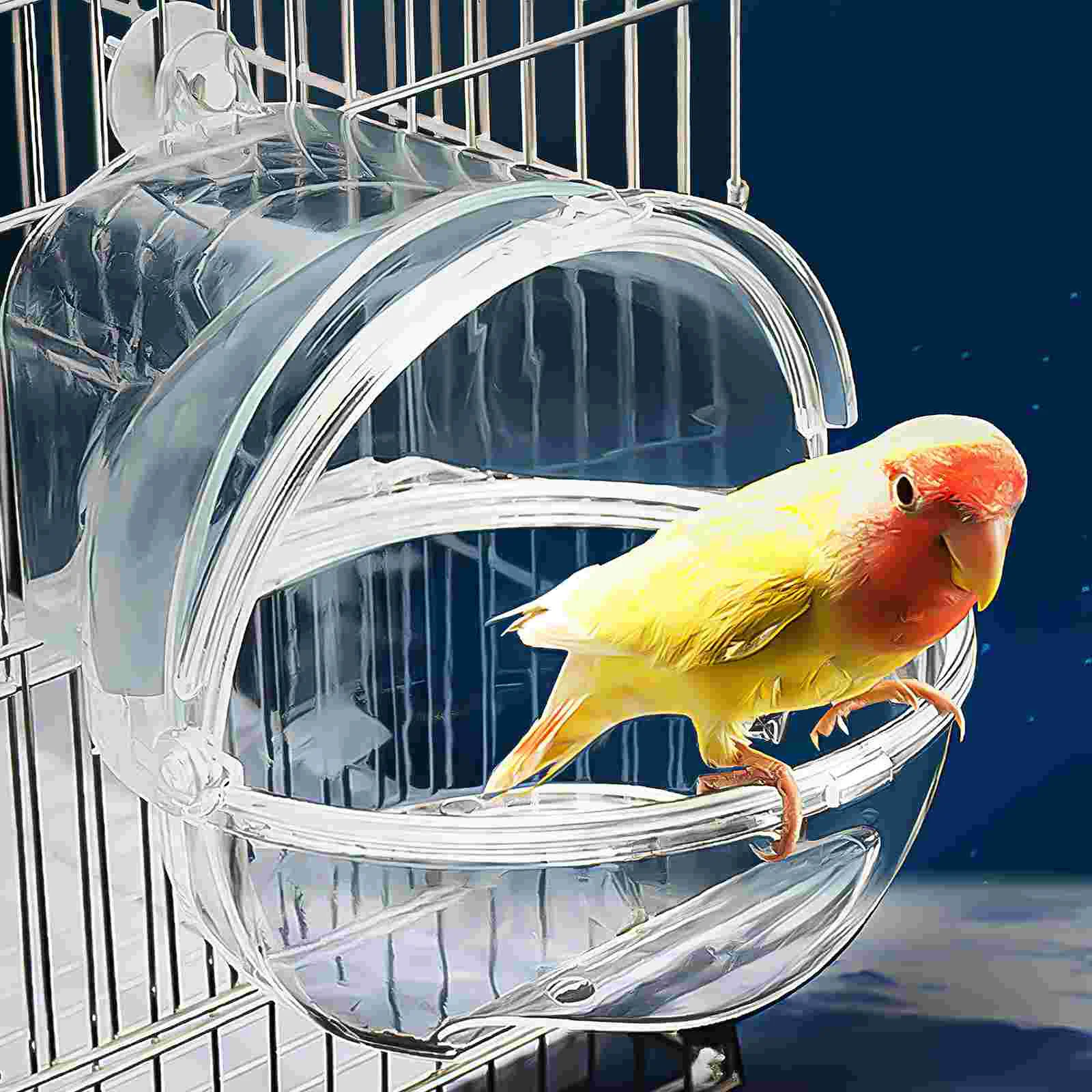 

Bird Bathtub Parakeet Bath Parrot Bathing Box Bird Cage Bath Parrot Bath Box