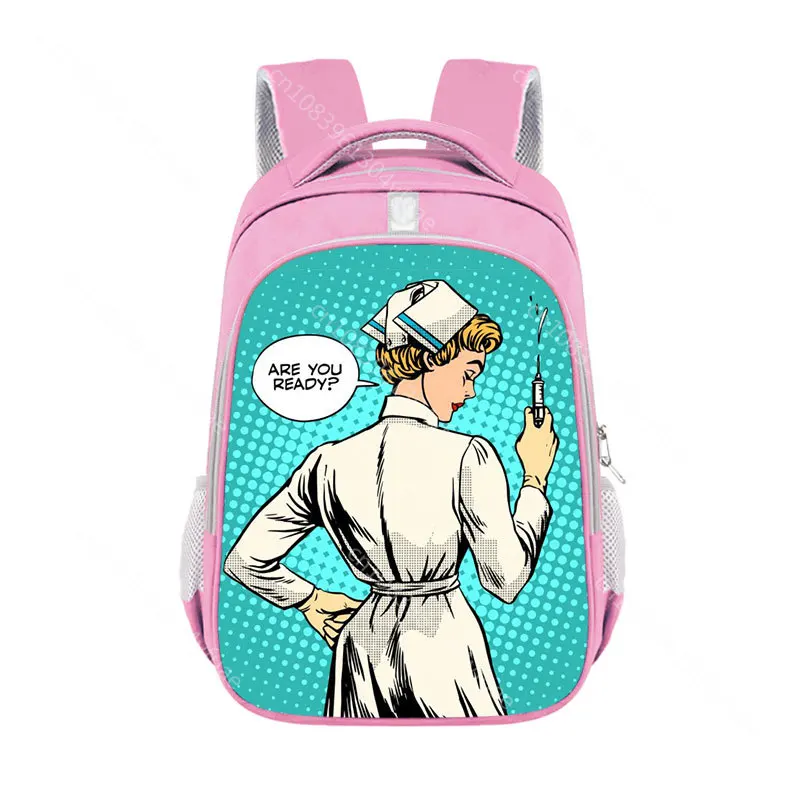 Cartoon Tooth Fairy / Toothbrush Backpack for Teenager Boys Girls  School Bags Thank You Doctor & Nurse  Backpack Bookbag