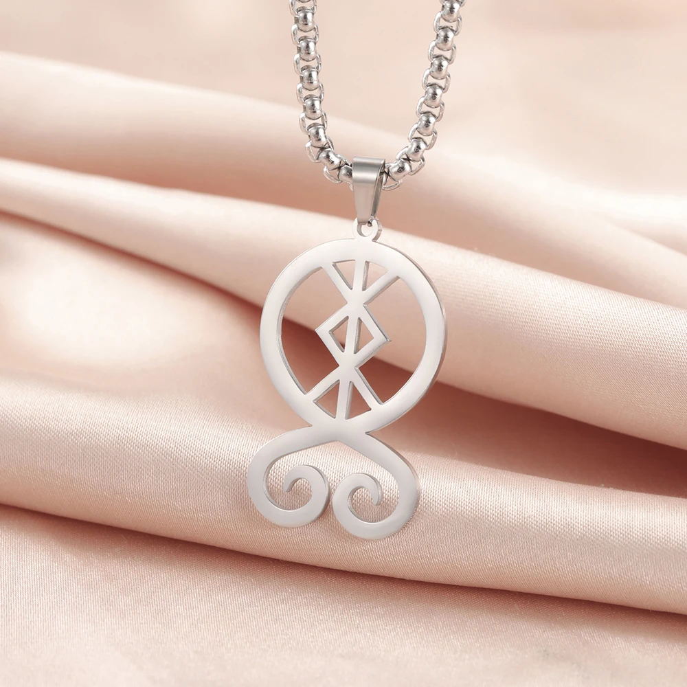 Dawapara Rune of Protection Troll Kreuz Halskette Trollkors Nordisches magisches Symbol skandinavisches Amulett Edelstahlschmuck – Detail 9