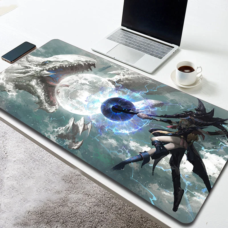Blue-Eyes White Dragon Gamer Mange Mouse Pad Laptop Play Mat Xl Impermeabile Antiscivolo Anime Stuff Accessori Table Pad Cuscino Per Pc