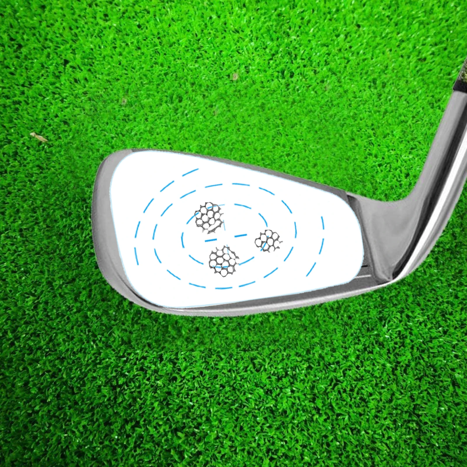 골프 임팩트 테이프 클럽 라벨 200개 대형 아이언 드라이버 우드 볼 타격 기록기 스윙 트레이너 장비