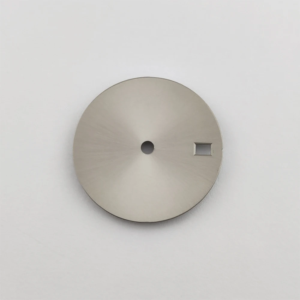 Solid Color Watch Dial with Single Calendar Window, Customizable 28.5mm Dial