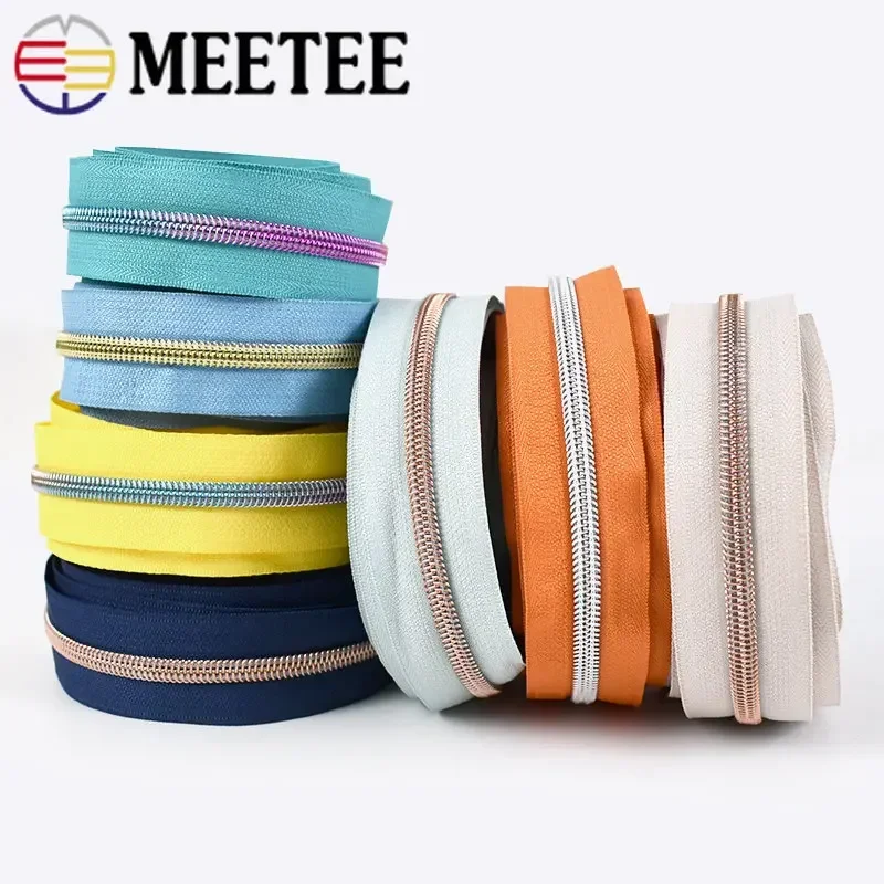 4Meters5PlasticCoilZipperBagDecorativeZippersforSewingNylon