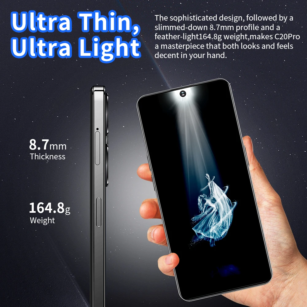 Смартфон Camon C20 Pro, разблокированный смартфон, телефон на базе android,  8000 мАч, сотовый телефон с экраном 7,3 HD, сотовые телефоны, оригинальный  мобильный телефон | AliExpress