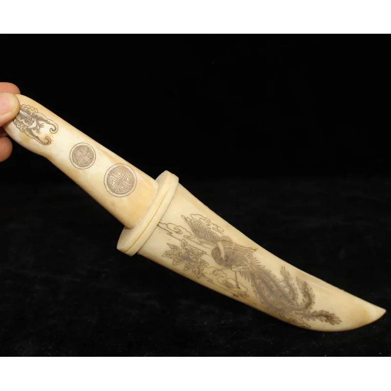 

Состаренная разноцветная Античная резьба по кости, коллекция декоративных украшений