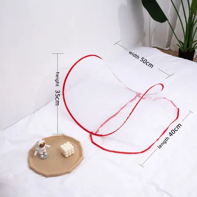Mini moustiquaire pliante Pop-Up d'été, couverture Portable, cryptage, Anti-moustique, tête et visage, lutte antiparasitaire, Textile de maison, filets de lit 6