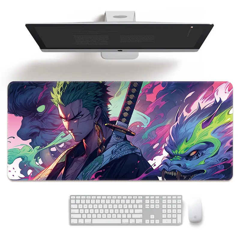 2026 애니메이션 오피스 마우스 패드 대형 원피스 소년 e스포츠 게임 2차원 컴퓨터 키보드 데스크 패드 애니메이션 주변기기