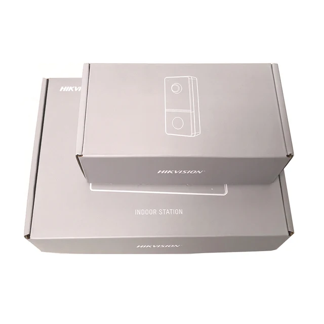 Hikvision DS-KIS603-P (C) Video Intercom Kit DS-KV6113-WPE1 (C) DS-KH6320-WTE1 Standard POE Doorbell Door Station WIFI Monitor 3