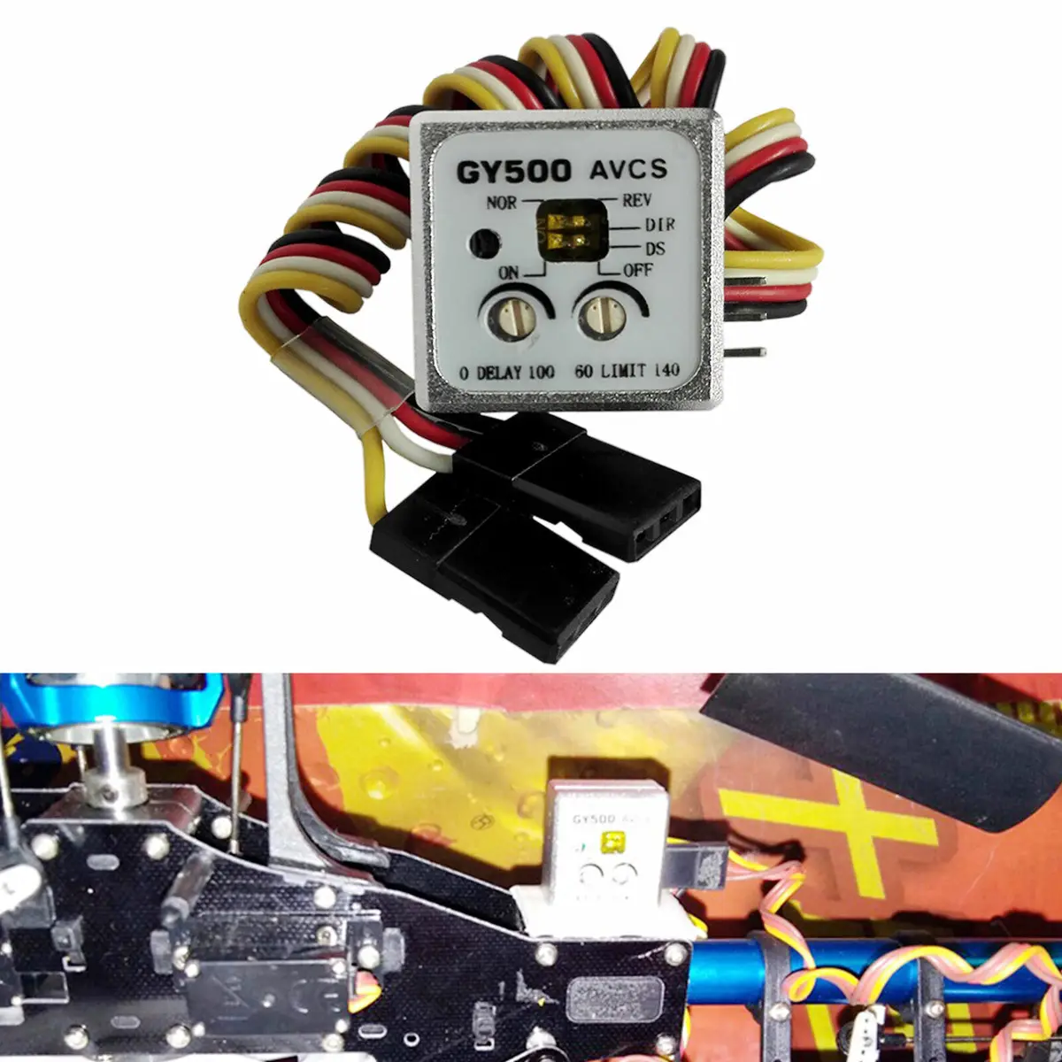 Single Axis Gyroscope Digital Gyro For RC Car Helicopter Modification Mini Spare Parts Tail-locked Heading Lock GY500 — view 6