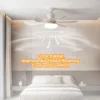 LED 40W Socket Ceiling Fan Light E27 with remote control for dimming, suitable for living room, study, household use, 85-265V 2
