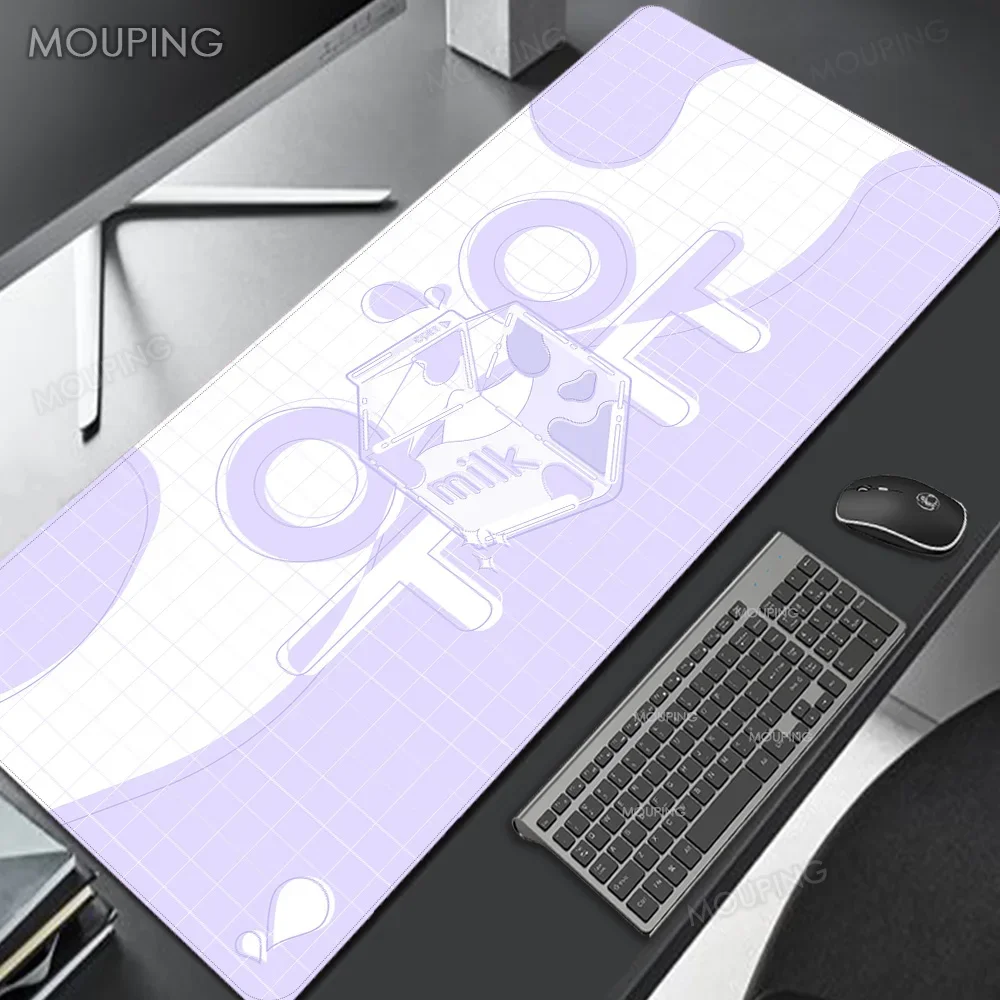 

Desk Mat Cute Mouse Pad Computer Accesories Extra Large Kawaii Gaming Mousepad Pink Purple Mechanical Keyboard Pad Laptop 90 80