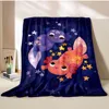 6 Sizes Cute Axolotl Printed Blanket Warm Soft and Comfortable Home Travel Blanket Sofa Bedding Cover Blanket Kids Gamer Gift 6