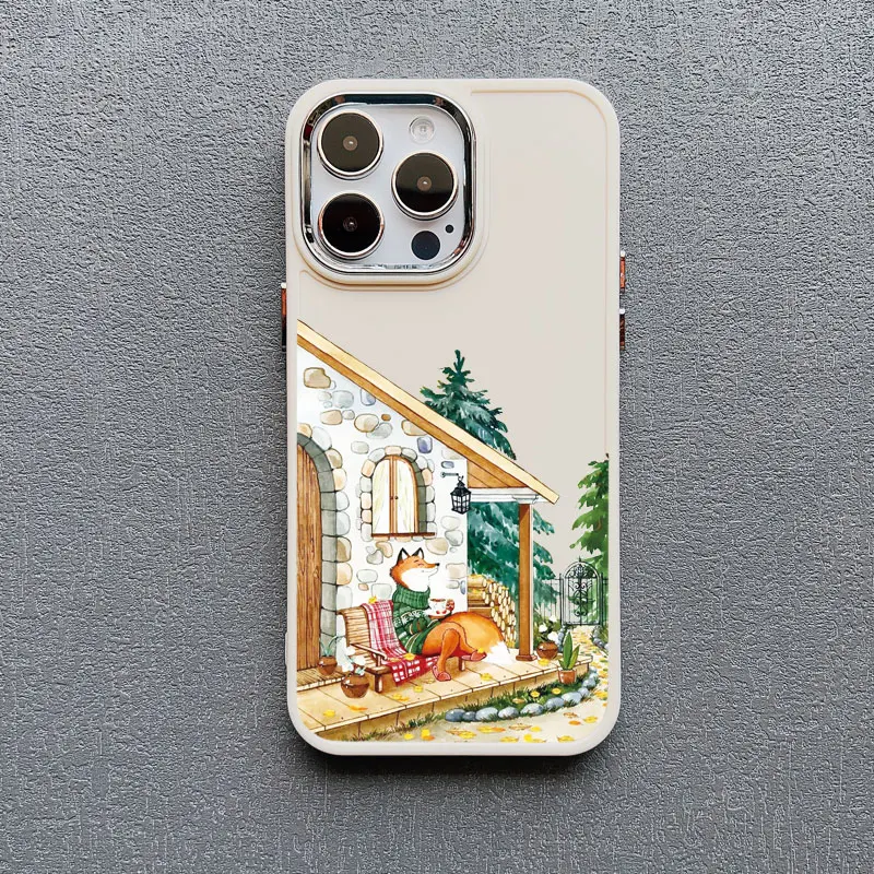 Cartoon Animal Bear Fox Squirrel Silicone Phone Case For iPhone 16 11 Case iPhone 15 16 14 13 12 Pro Max Plus X XR XS Back Cover – Detail 4