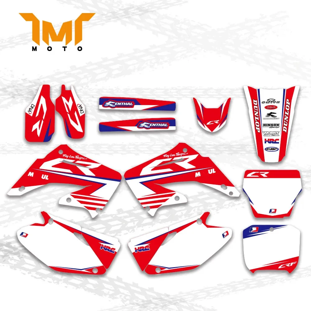 TMT GRAPHICS & BACKGROUNDS DECALS STICKERS Kits for Honda CR125 CR250 2002 2003 2004 2005 06 07 08 09 10 11 2012 CR 125 250 каркасные автошторки chery amulet a15 2003 2012 передние магнит leg9002