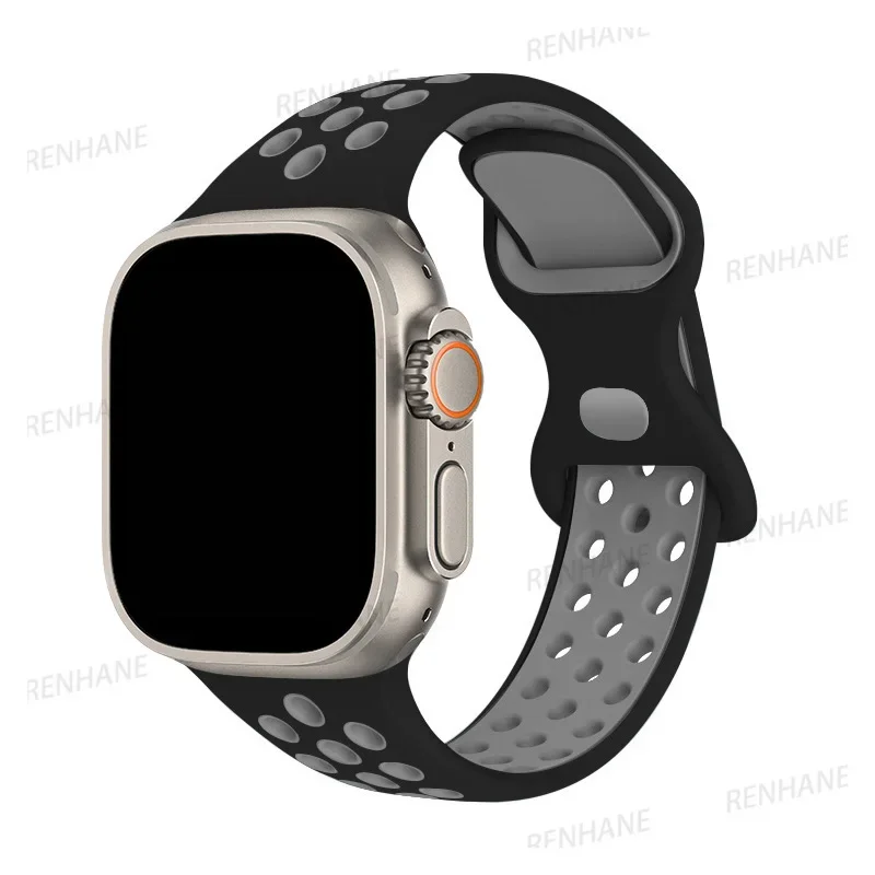 Breathable Silicone Watch Strap Bracelet - Universal Fit