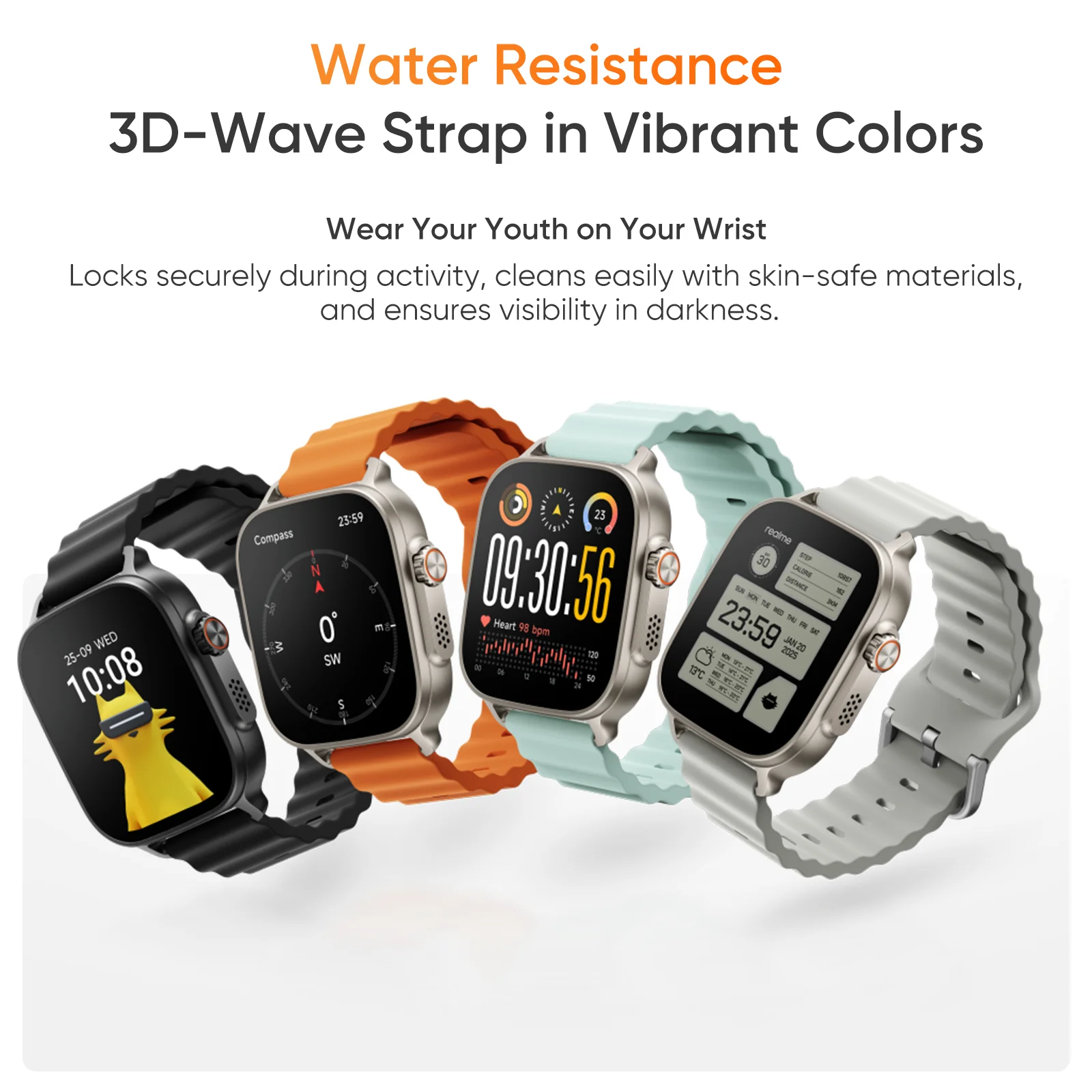 Смарт часовник realme Watch 5 : 1.97" AMOLED, GPS, Компас, 14 дни батерия – Global Version - Image 4