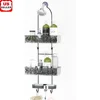Hanging Shower Caddy No Drilling Over Head Organizer Quick Drainage Waterproof Rust-proof Shower Storage with Hooks and Baskets 1