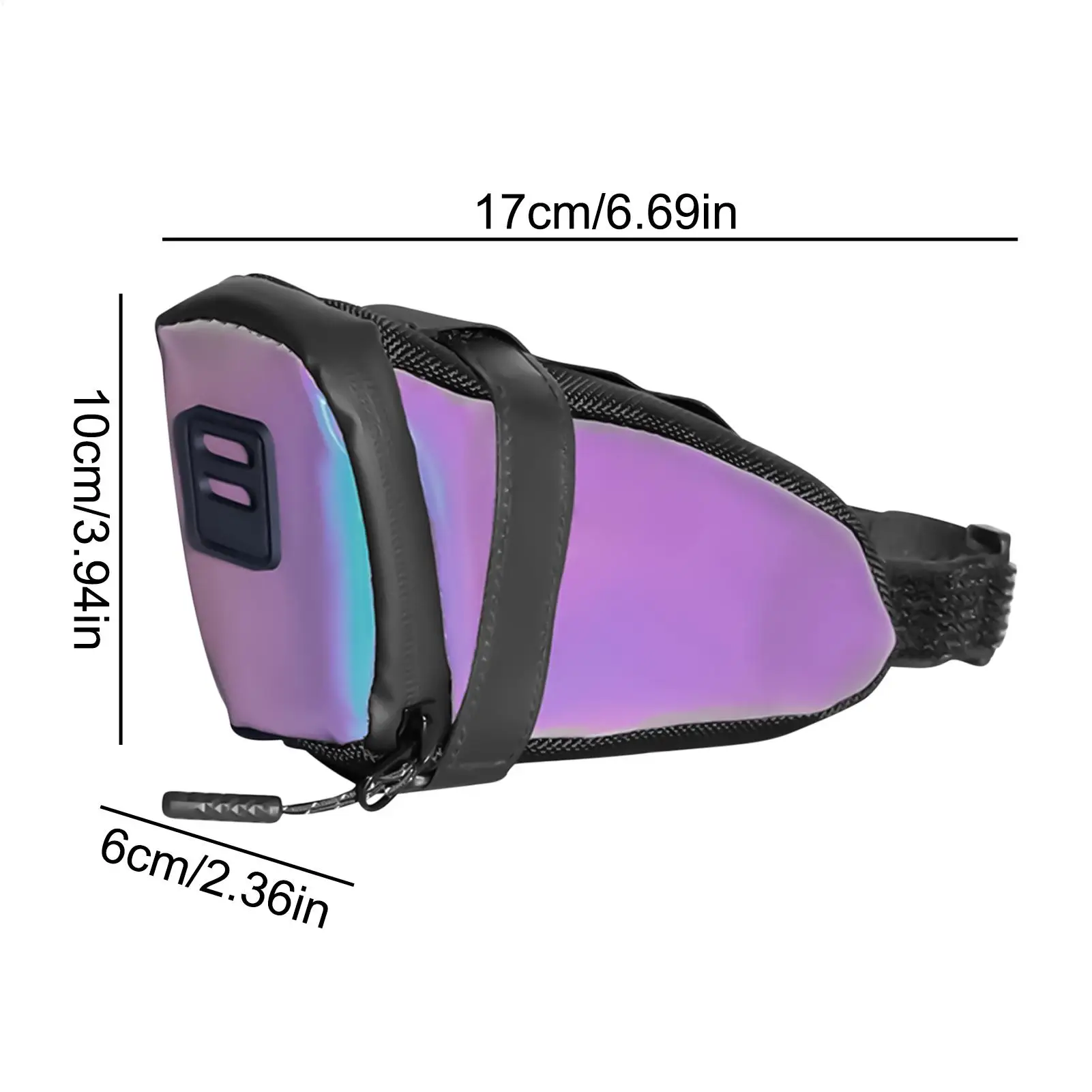 Road Bicycle Tail Bag Reflective Bike Saddle Bag Cycling Seat Tube Pack Wedge Bicycle Rear Seat Bag Cycling Bike Accessory