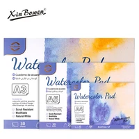Watercolor Book with coarse grain, 200g, thickened with full wood pulp, art, painting and sketching, A3, A4, A5, 30Sheets/Book