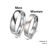 Fashion Jewelry Unisex Solid Polished Stainless Steel Girl Women men Lover Couples Rings US size 5 6 7 8 9 10 11 12 13 14 15 2