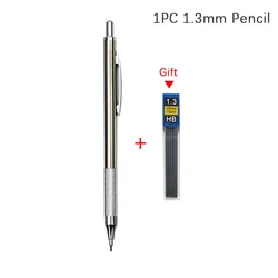 Premium Mechanical Pencil Set - Full Metal Design for Art, Drawing, and Office Use (1Pc 1.3mm Pencil)
