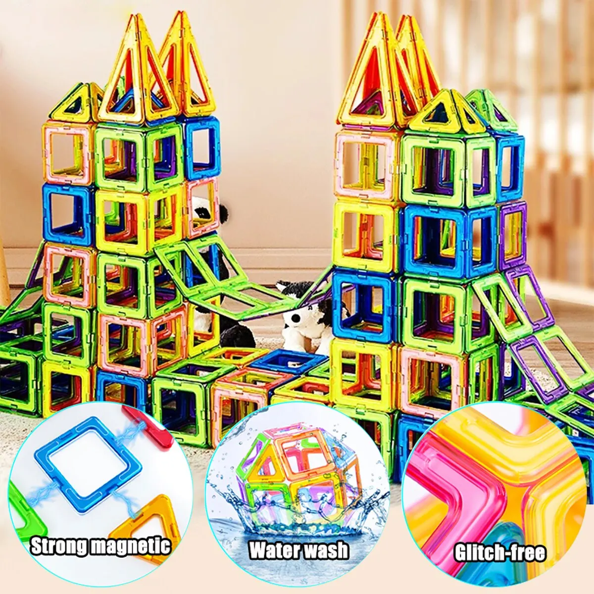 Magnetische Bausteine große Größe und Mini-Größe DIY Magnete Spielzeug für Kinder Designer Bau Set Geschenke für Kinder Spielzeug