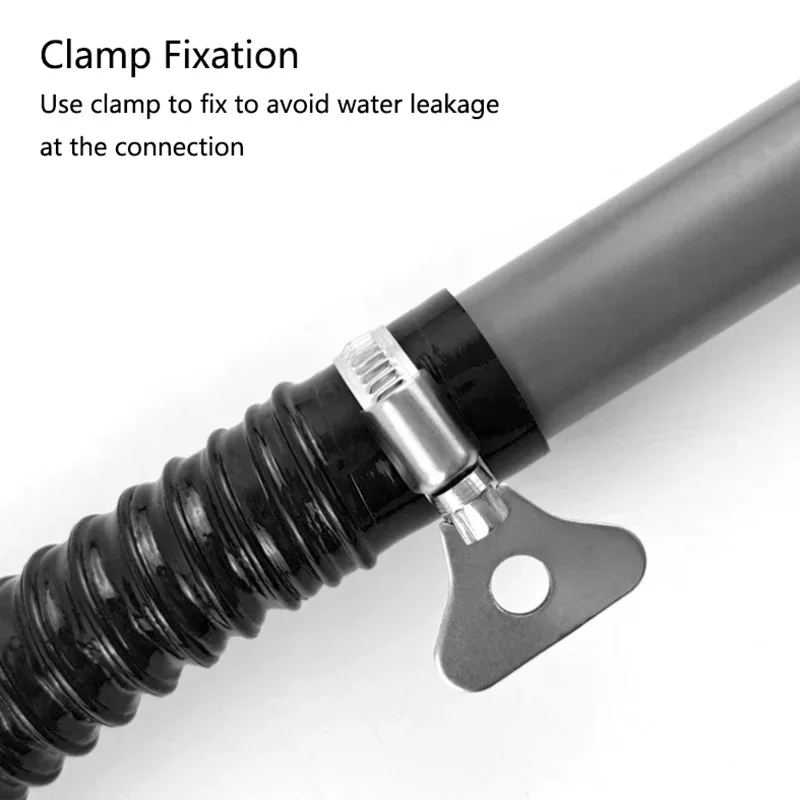 Aquarium Accessories Aquarium Hose Holder Aquarium Air Pipeline Black 20mm/25mm Aquarium Water Tube Oxygen Pump Water Pump Hose Air Bubble Stone Aquarium Fish Tank Pond Tube 50cm