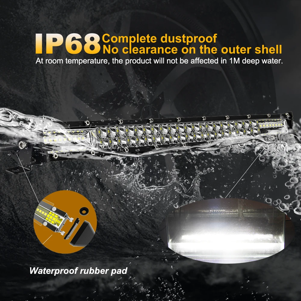 Work Light LED Light Bar 12V 24V Off Road LED Bar Spot Flood LED Light Bar/Work Light for Truck 4X4 UAZ 4WD ATV Car Barra Driving Fog