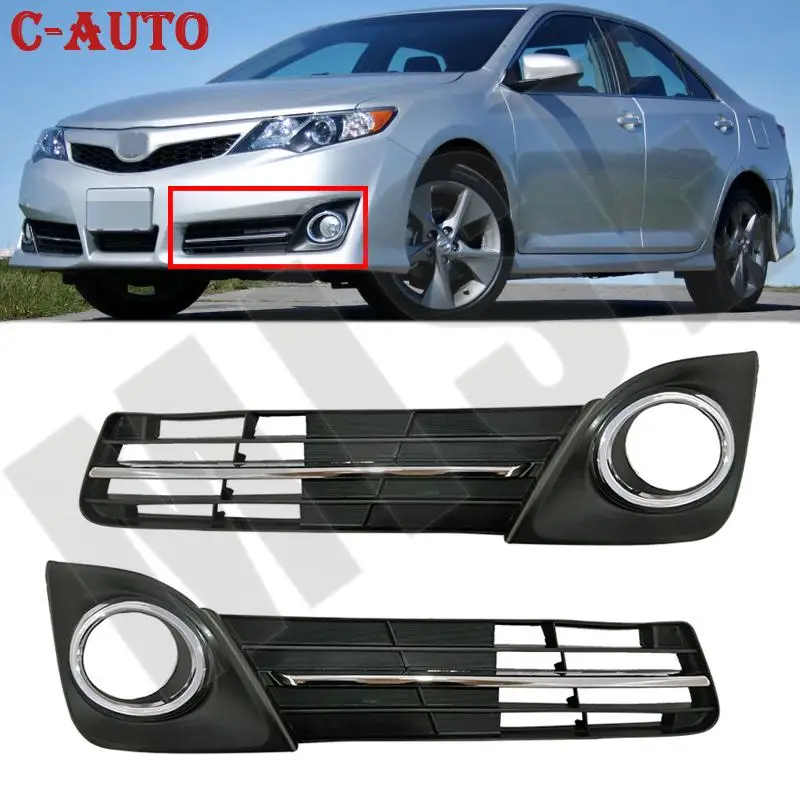 

Car Chrome Front Fog Light Trim Cover Fog Light Frame cover trim For Toyota Camry SE SE Sport 2012-2014 5212706290 5212806290
