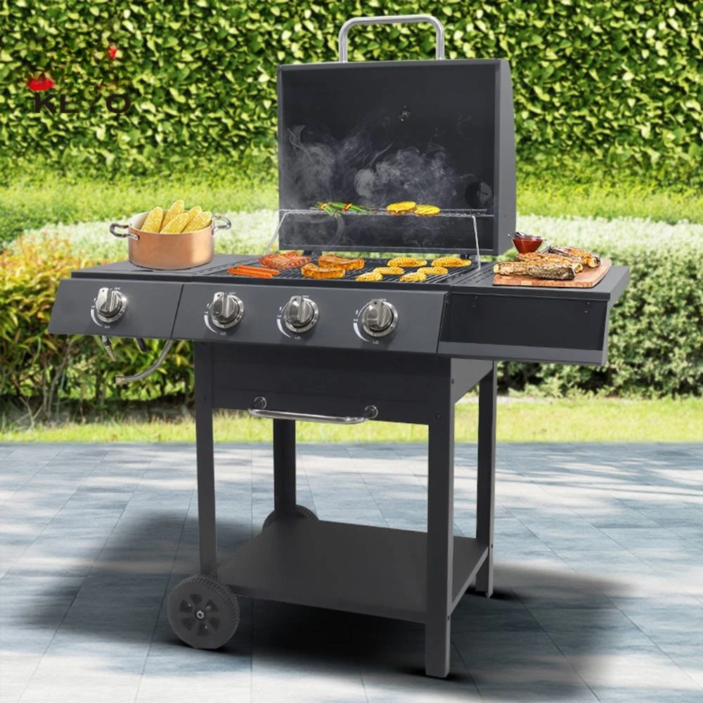 

For Fuel Gas Barbecue Courtyard Grill Outdoor Smoke Barbecue American Automatic Ignition Gas BBQ Oven