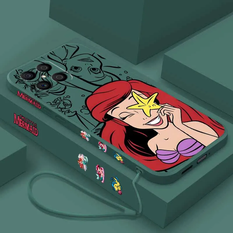 Beautiful Little Mermaid Liquid Rope Silicone Phone Case Cover